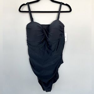 Black one piece swimsuit